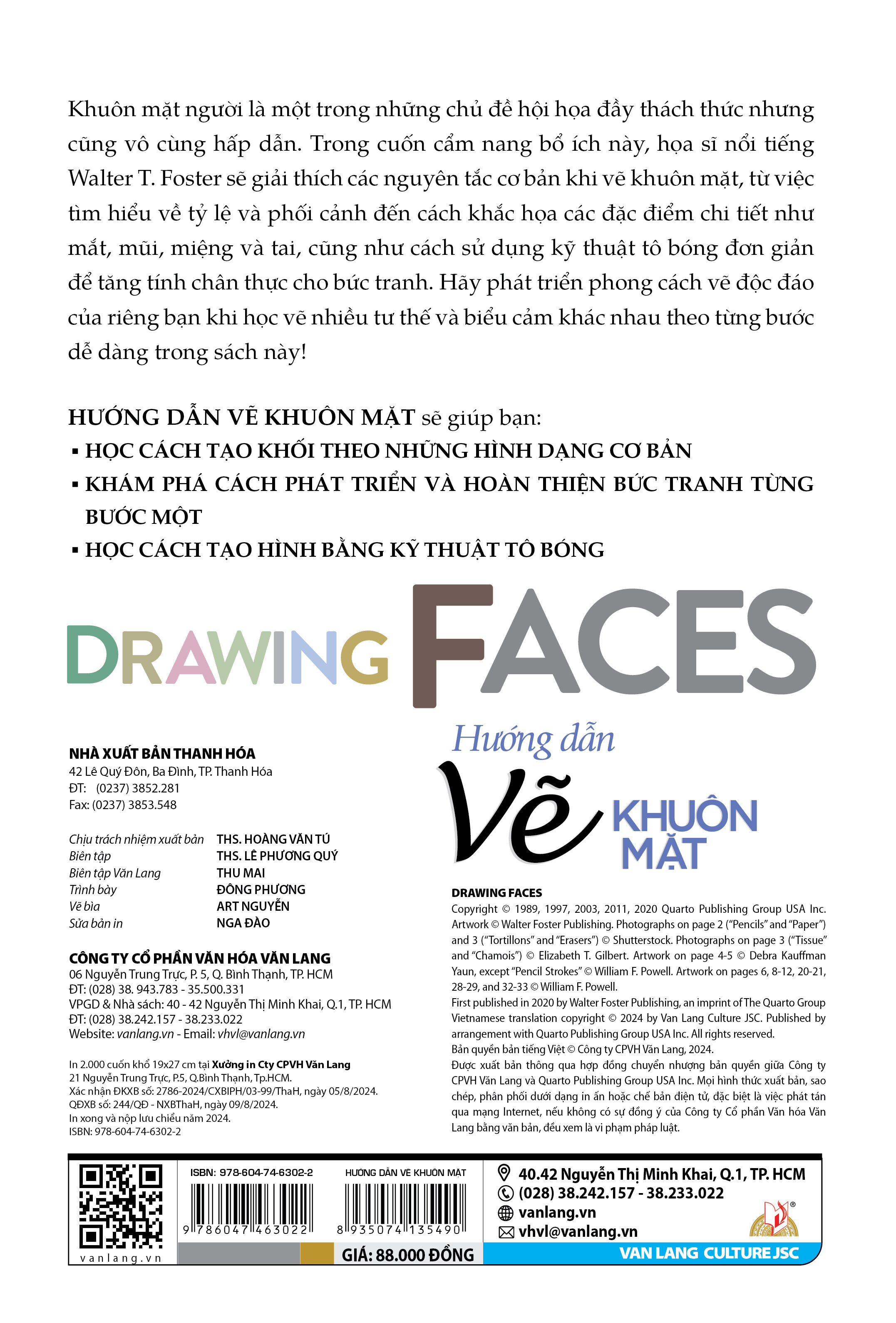Hướng Dẫn Vẽ Khuôn Mặt - Drawing Faces - Vanlangbooks