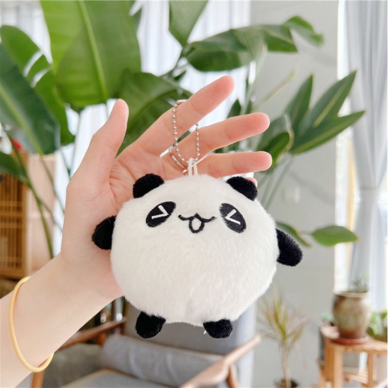 Móc khóa gấu bông gấu trúc treo balo, túi xách phong cách Hàn Quốc xinh xắn
