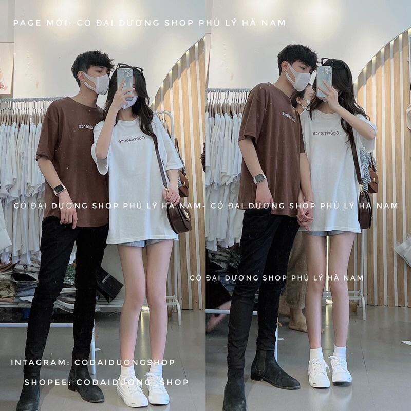 Áo phông Coexistence 2 chữ nhỏ cộc tay