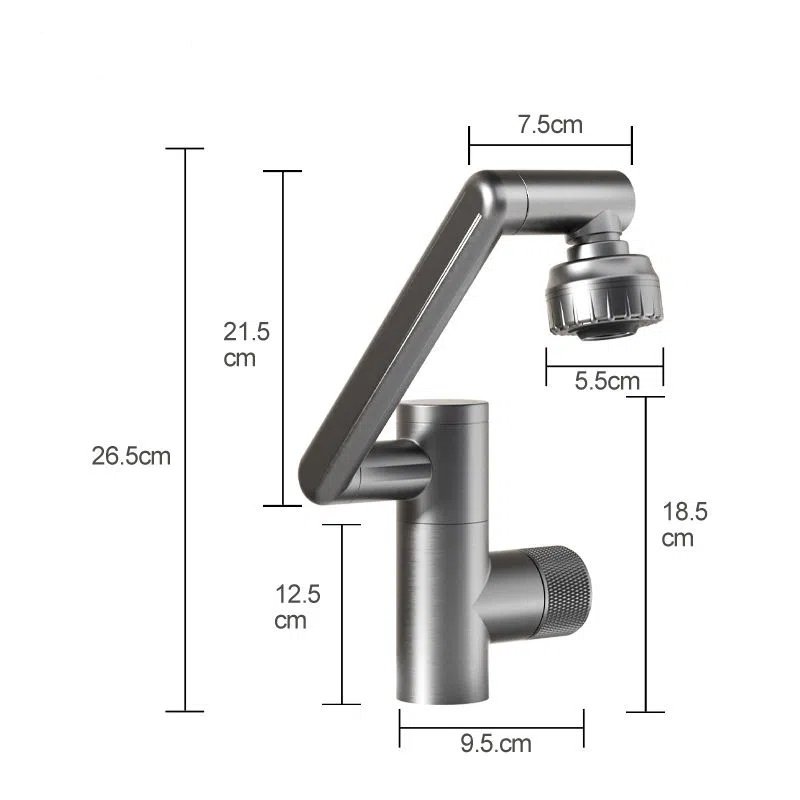 Vòi Nước Nóng Lạnh trực tiếp Faucet Germany (tặng 2 ống dẫn) xoay 360 độ 2 chế độ nước - Công nghệ Đức