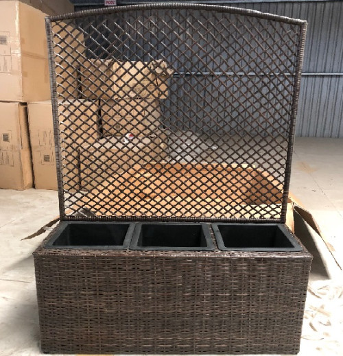 Chậu trồng hoa Tundo hình chữ nhật 80 x 33 x 122 cm