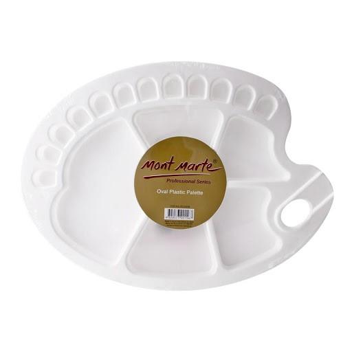 Khay Pha Màu Oval Mont Marte MCG0008 - Oval Plastic palette