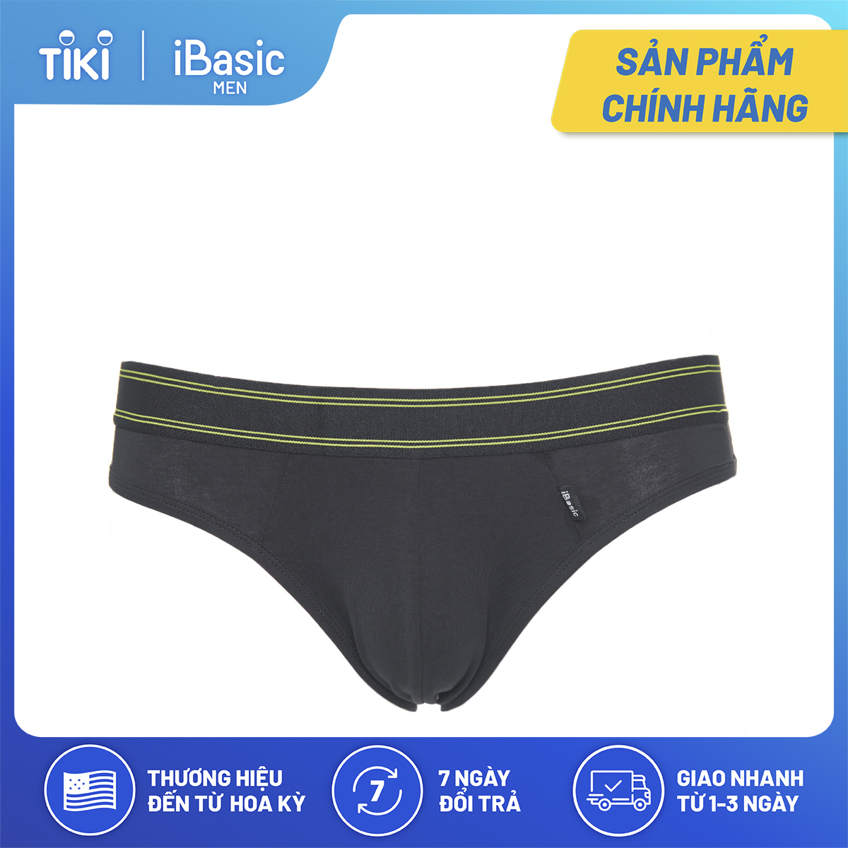 Combo 3 quần lót nam tam giác thun cotton iBasic PANM045