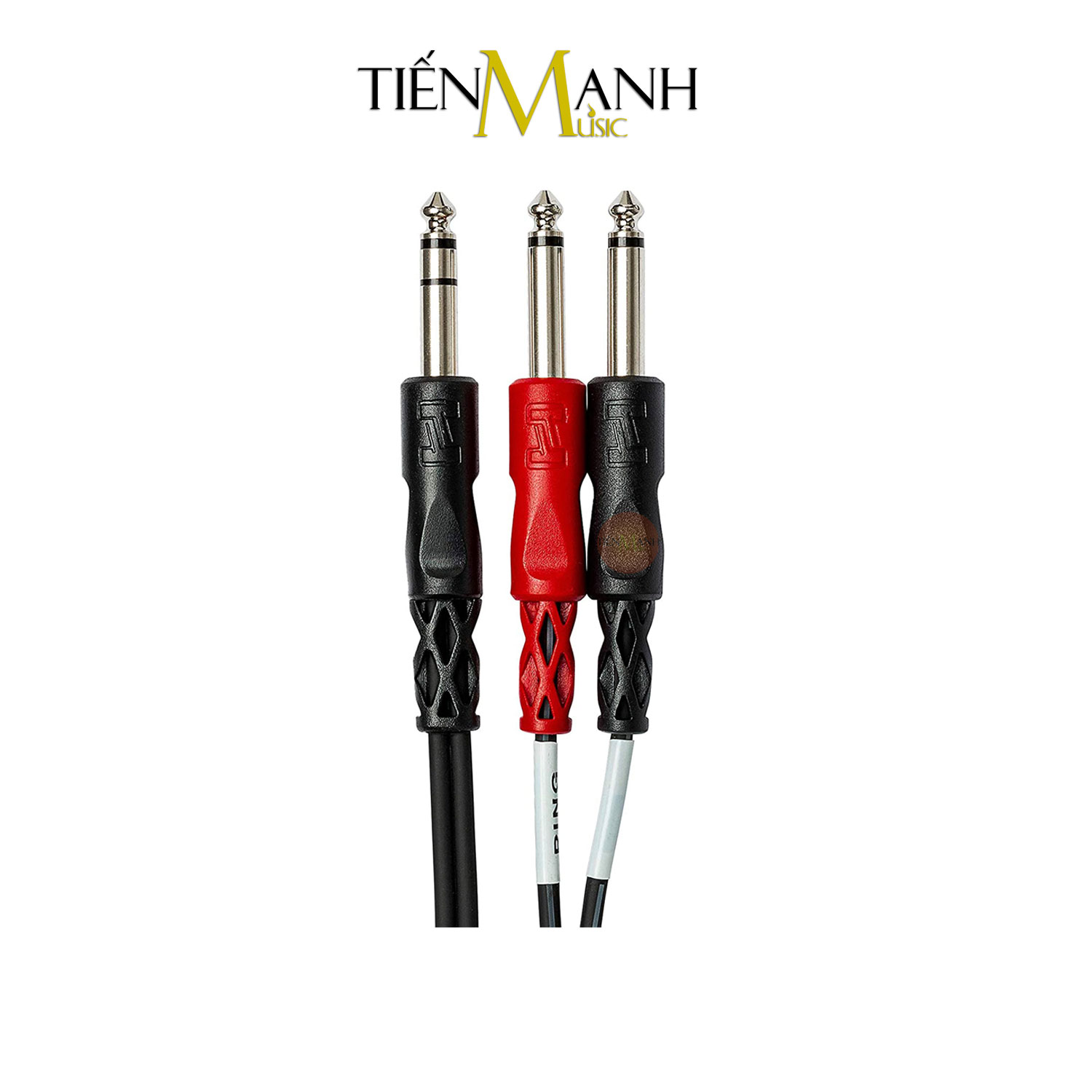 Dây Cáp Chia Tín Hiệu Chữ Y Hosa STP-202 Dài 2m Đầu 6ly Stereo TRS sang 2 Đầu 6ly Mono TS Cable 1/4 in STP202 Hàng Chính Hãng - Kèm Móng Gẩy DreamMaker