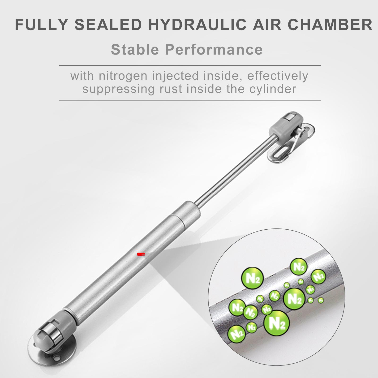 Set 4 Thanh Chống Khí Nén Hỗ Trợ Nâng Cửa Tủ Bếp Ga 100N / 22Lb