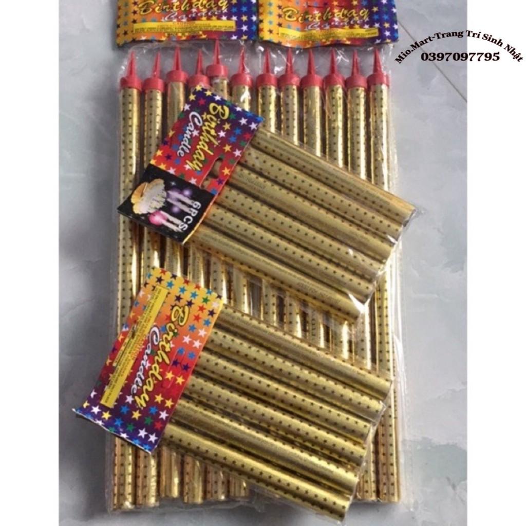 Nến Phụt Set 6 Cái Dài 20Cm Trang Trí Sinh Nhật, Nến Que Cắm Bánh BB08