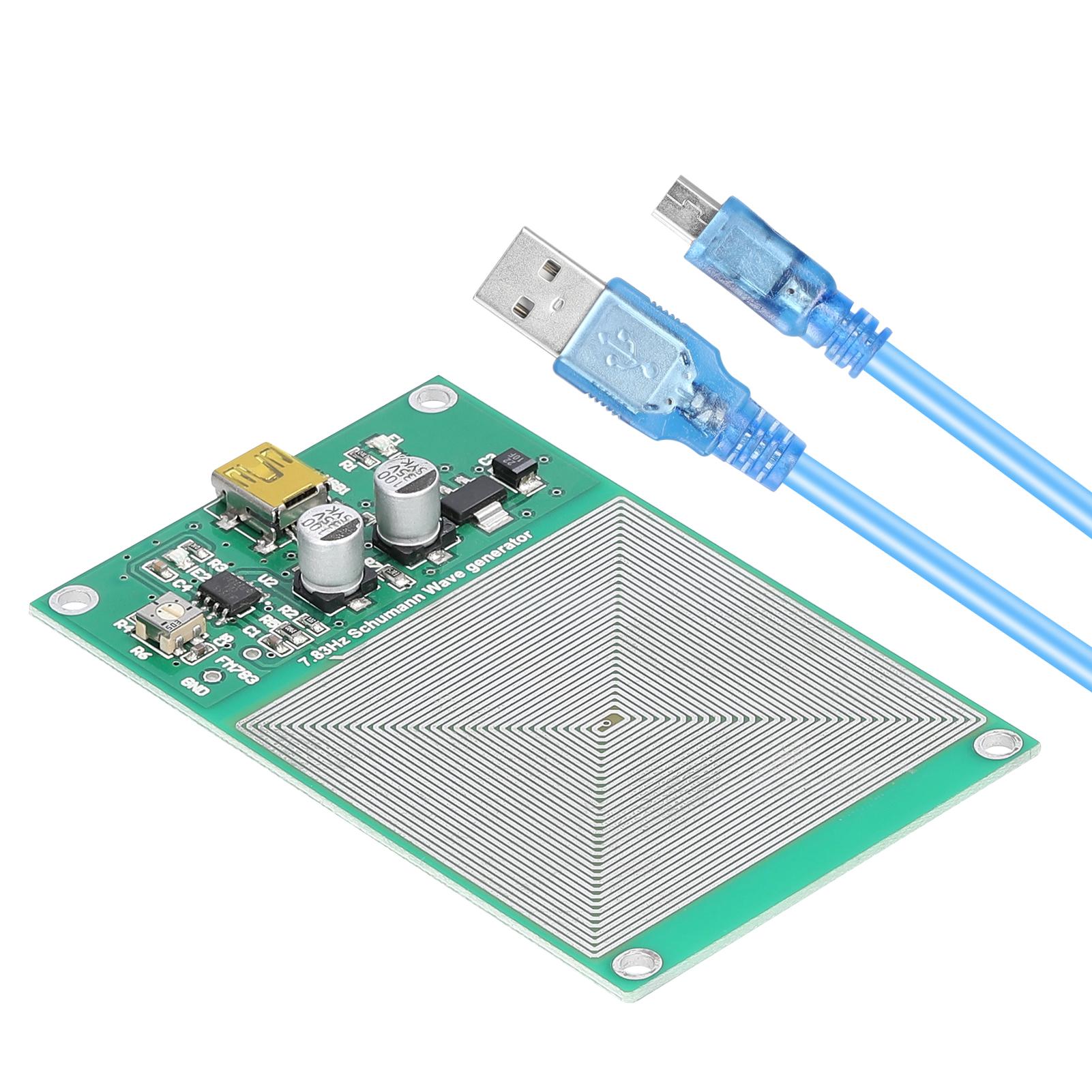 FM783 Schumann Generator Control Board Sound Improving Low Frequency Pulse Intelligentize Squarewave Generators Circuit Board Precise Frequency with USB Cable