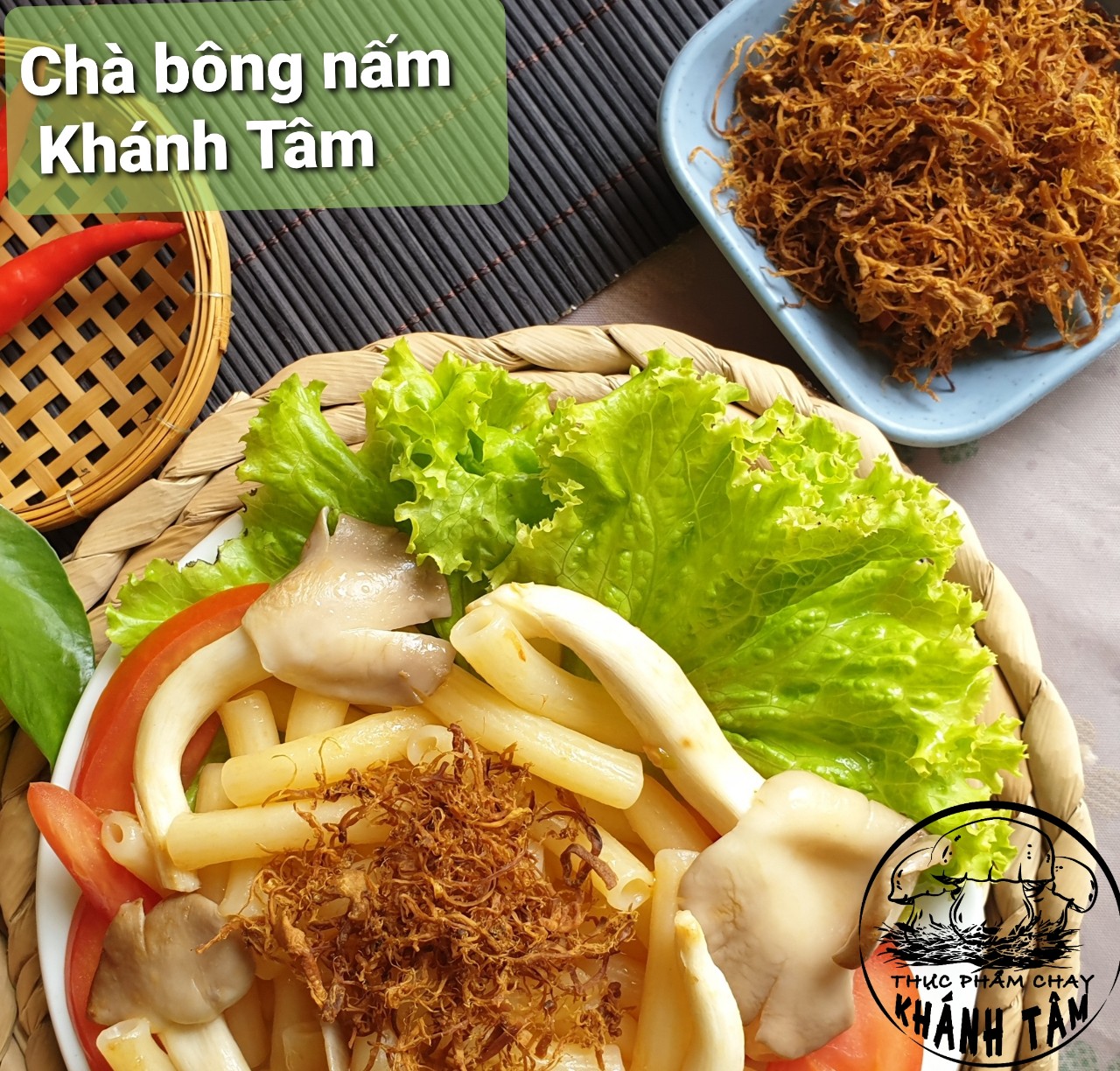 Chà Bông Nấm Hương KT _ Thực phẩm chay Khánh Tâm _ Hũ sang trọng