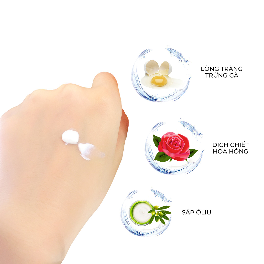 Kem Chống Nắng Cao Cấp Dưỡng Da - PK Sunscreen Chiết Xuất Từ Lòng Trắng Trứng Gà, Dịch Chiết Hoa Hồng và Sáp Ôliu l Chính Hãng Phấn Nụ Hoàng Cung.