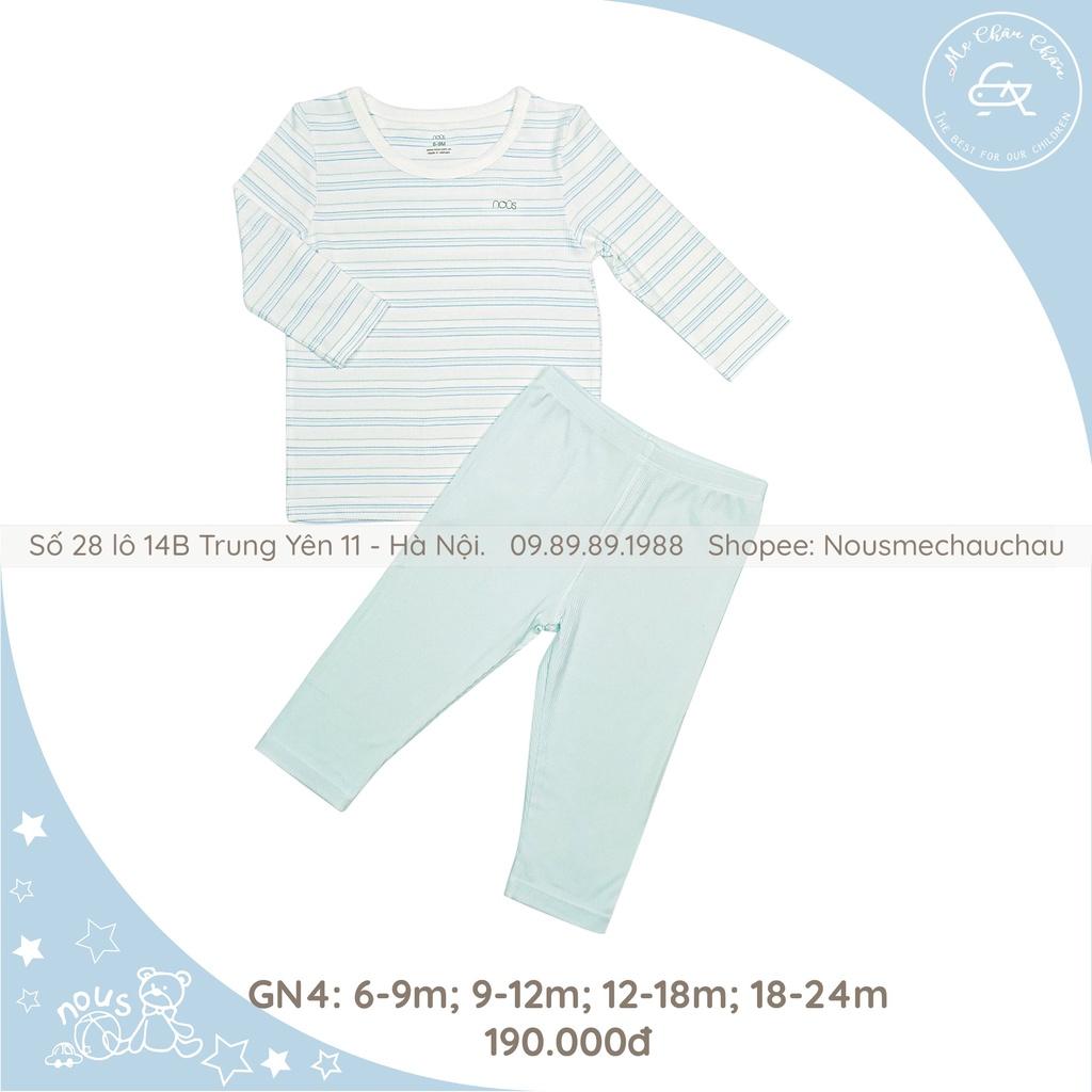 Bộ Quần Áo Giữ Nhiệt Nỉ Tăm Size Cho Bé Từ 6-9 Tháng Đến 18-24 Tháng