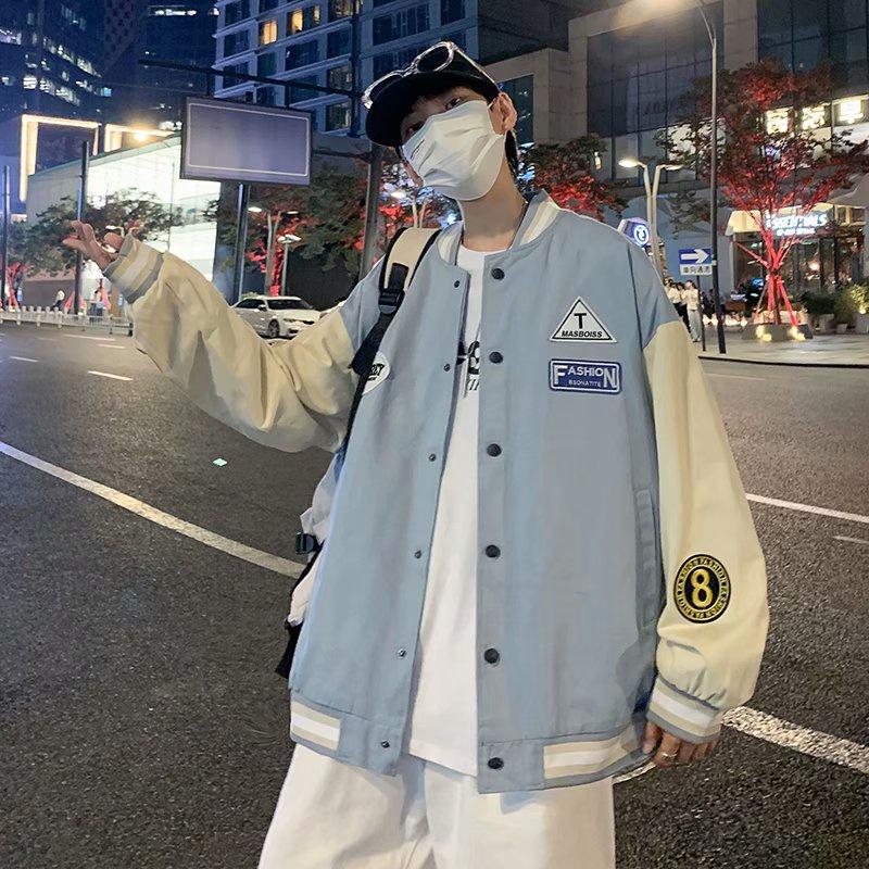 Áo khoác bomber bóng chày form rộng vải dù cao cấp Varsity dáng Unisex nam nữ
