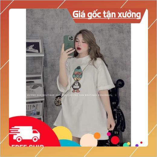 Áo phông vịt đội mũ len xanh TT11 shop KT unisex _511