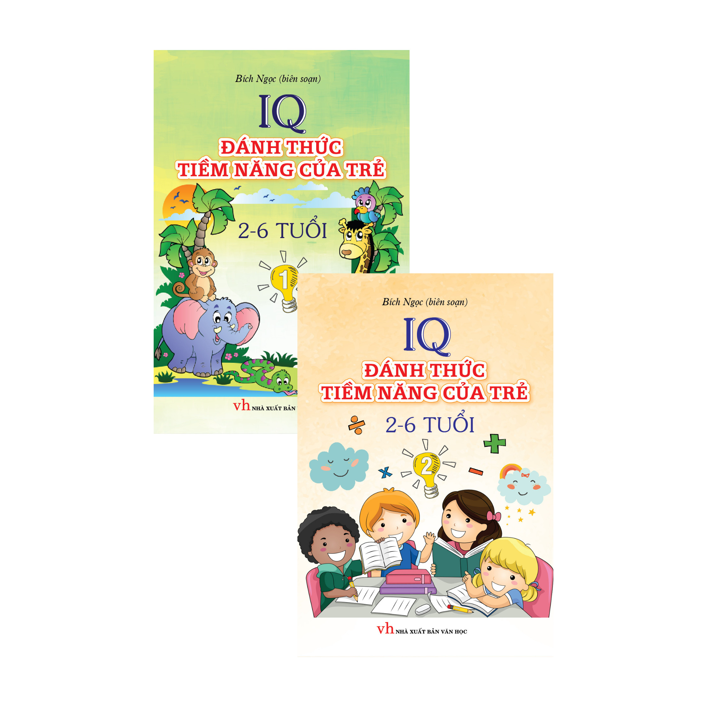 Combo IQ Đánh Thức Tiềm Năng Của Trẻ 2-6 Tuổi (Tập 1, Tập 2)