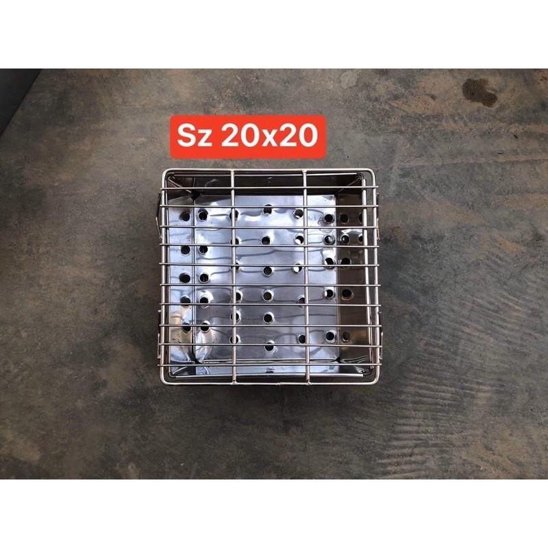 Bếp nướng than hoa inox, bếp nướng BBQ ngoài trời