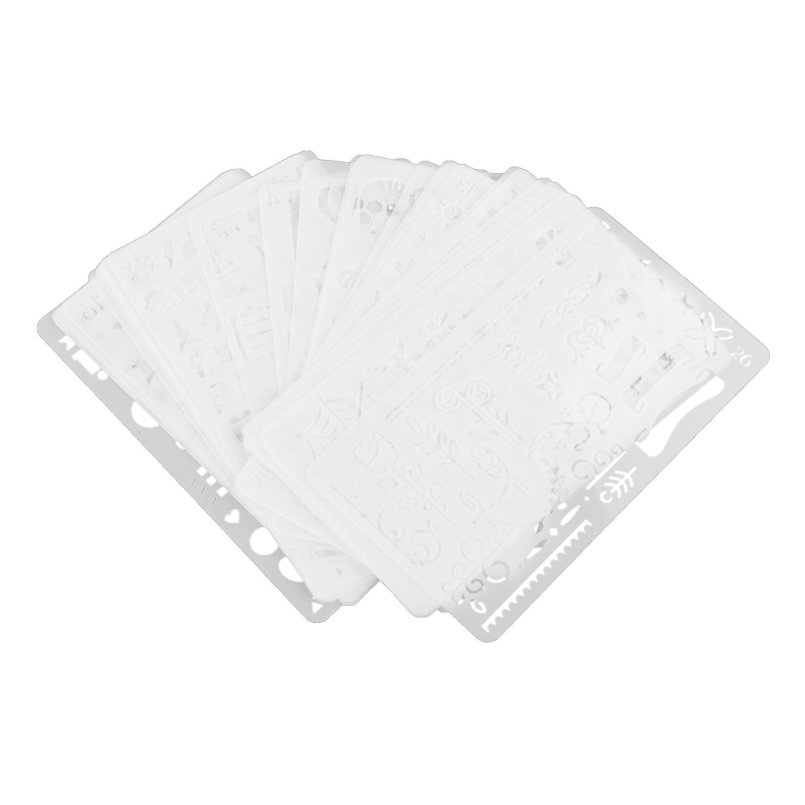 Journal Stencil Set Diary Drawing Template Stencils for Planner Graffiti School Decor