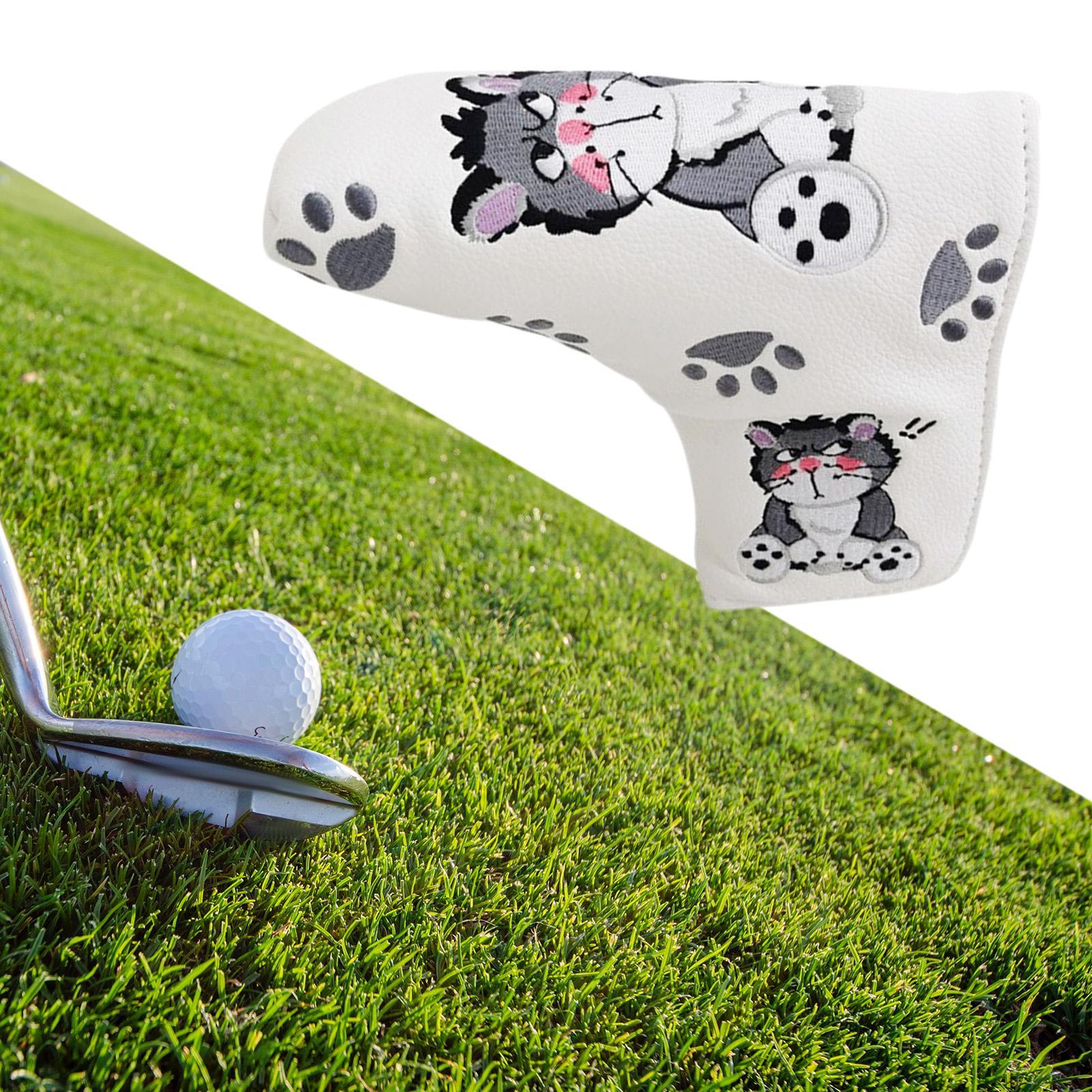 Golf Club Headcover Wrap Sleeve Waterproof Golf Mallet Putter Head Cover