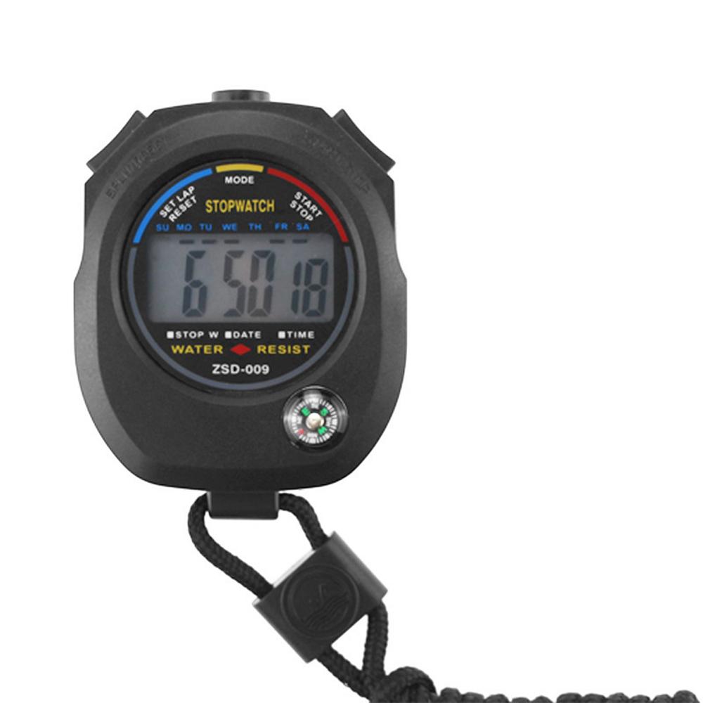 ZSD009 Electronic Digital Sport Stopwatch Timer with Date Time Alarm Compass for Outdoor Sports Fitness Coaches Referees