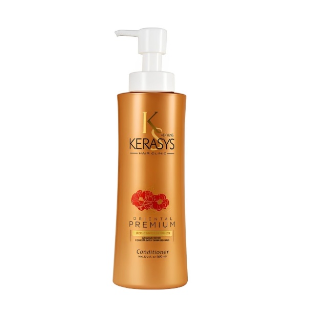 Dầu gội xả phục hồi chuyên sâu tóc hư tổn nặng Kerasys Oriental Premium Redb Camellia Hàn Quốc 600ml