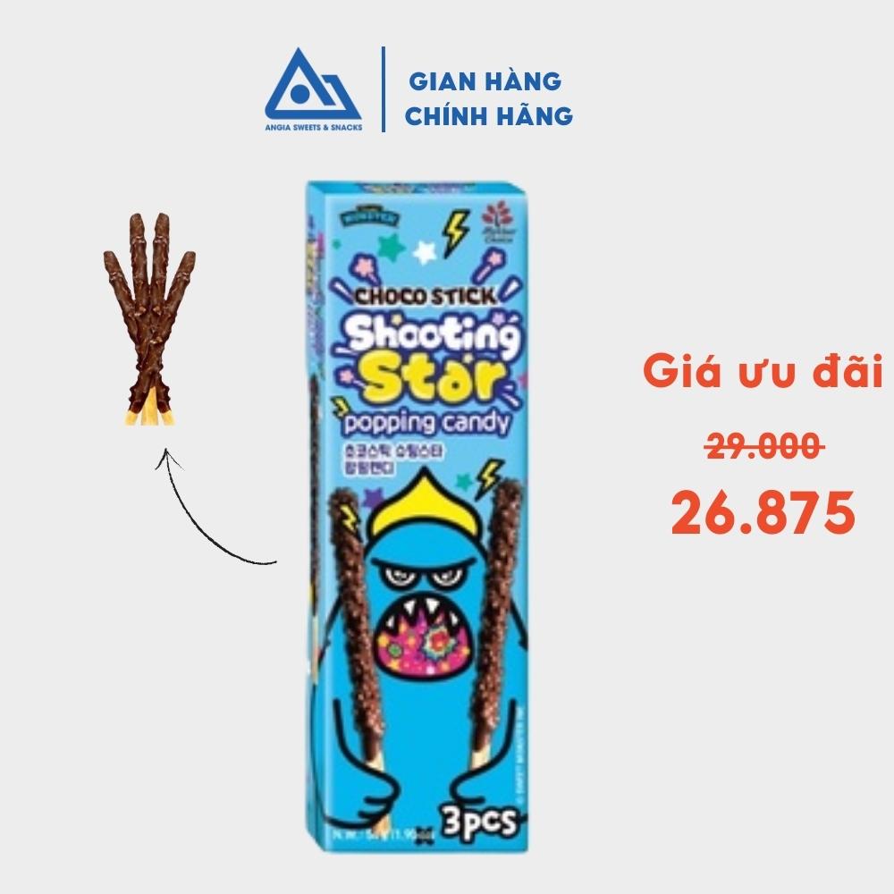 Hộp Bánh que Sô cô la Shooting Star bọc Gạo giòn ăn vặt 54g An Gia Sweets &amp; Snacks