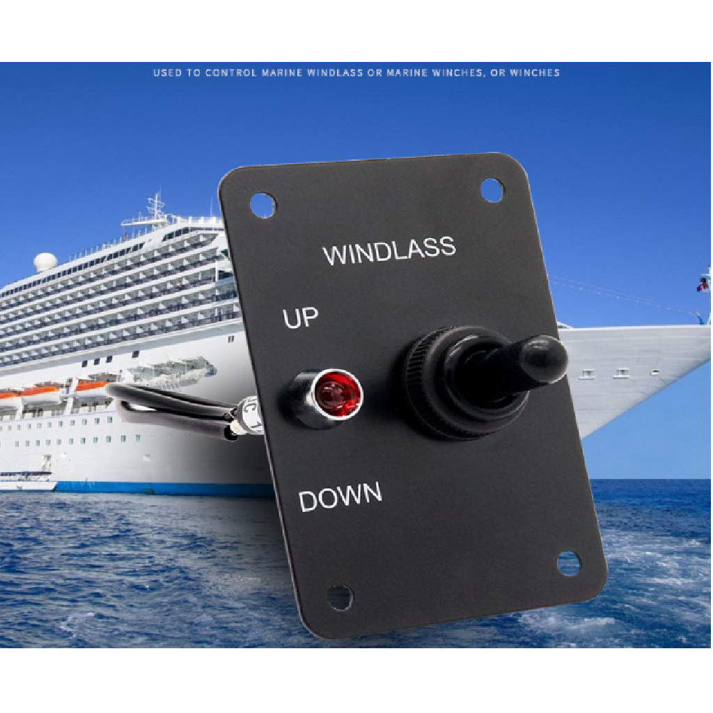 Anchor Windlass Up Down Toggle Switch Panel with LED Indicator