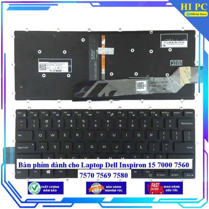 Bàn phím dành cho Laptop Dell Inspiron 15 7000 7560 7570 7569 7580 - Hàng Nhập Khẩu mới 100%