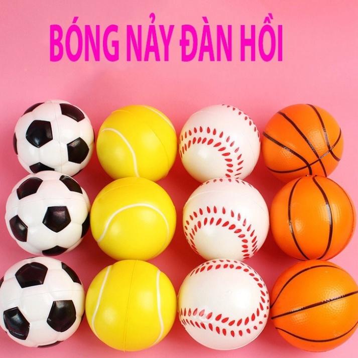 Bóng Nẩy Đàn Hồi Cao Su Bóng Đá Bóng Rổ Bóng Chuyềnn Cao Cấp Nhiều Mẫu Squishy cứng