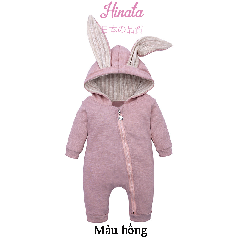 Set Romper unisex tai thỏ dễ thương BF52 Hinata cho bé