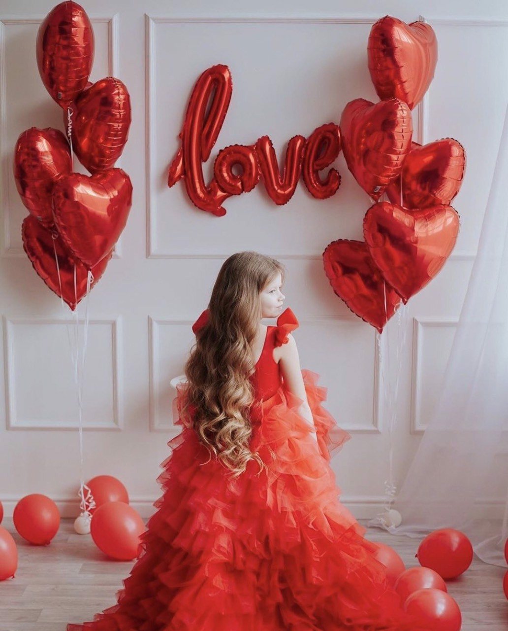 Bộ bong bóng chữ love trang trí tiệc kỉ niệm ngày cưới hpni60
