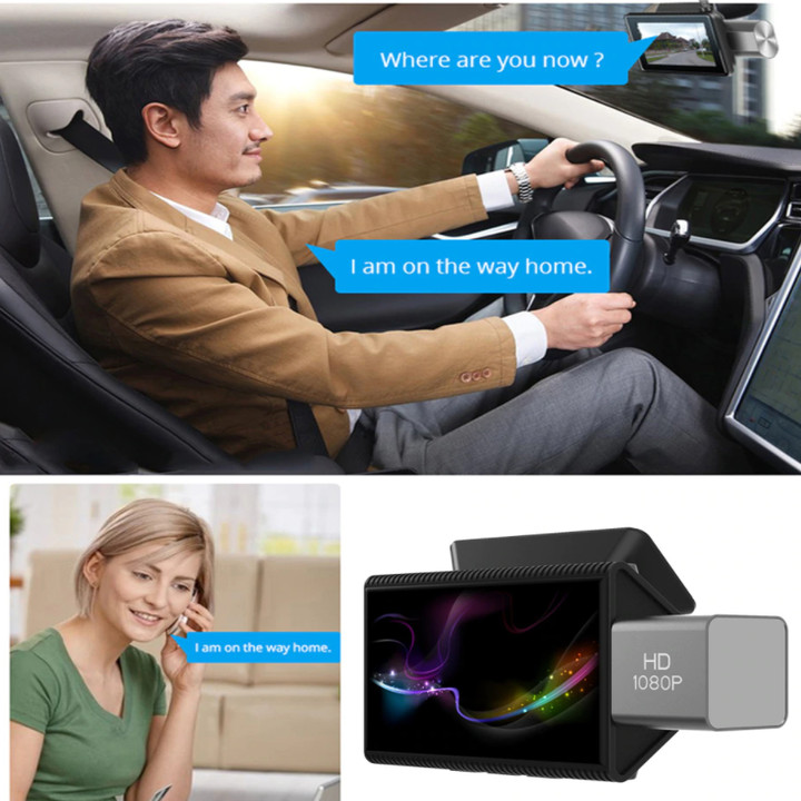 Camera hành trình ô tô nhãn hiệu Whexune F8 hỗ trợ 4G, Wifi, màn hình 3 inch, Rom 8GB - Hàng nhập khẩu