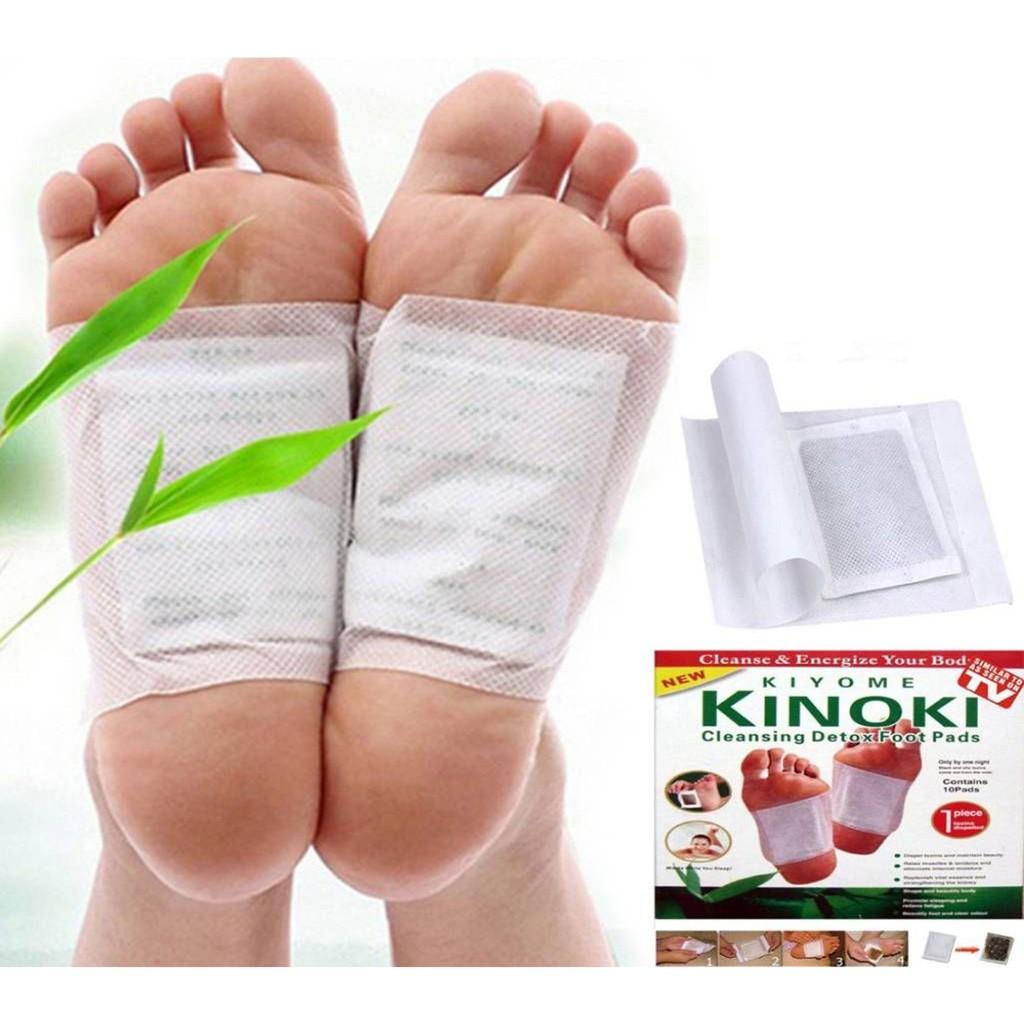 Hộp 10 miếng dán chân giải độc Kinoki