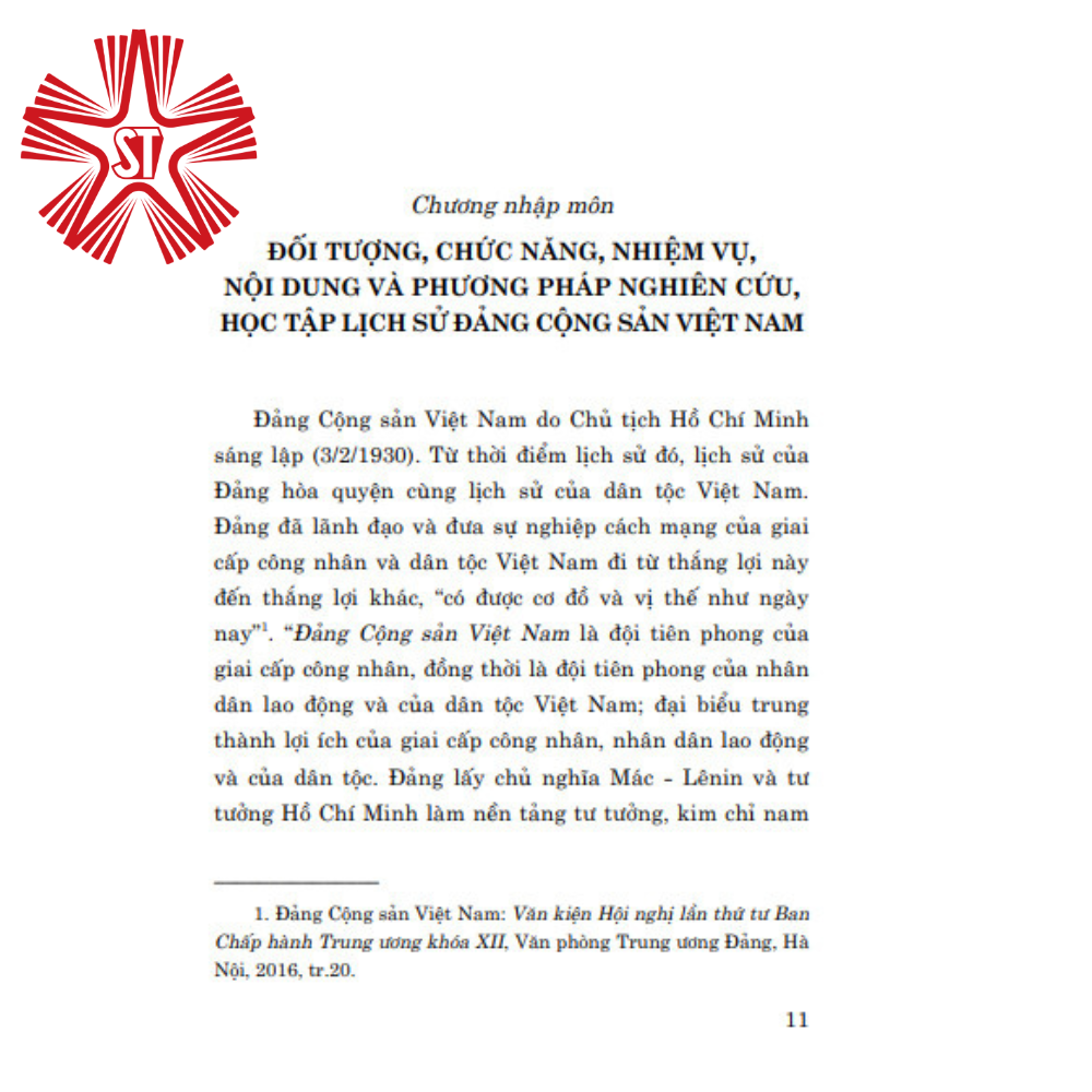 Giáo trình lịch sử Đảng Cộng Sản Việt Nam (Dành cho bậc đại học hệ không chuyên lý luận chính trị)