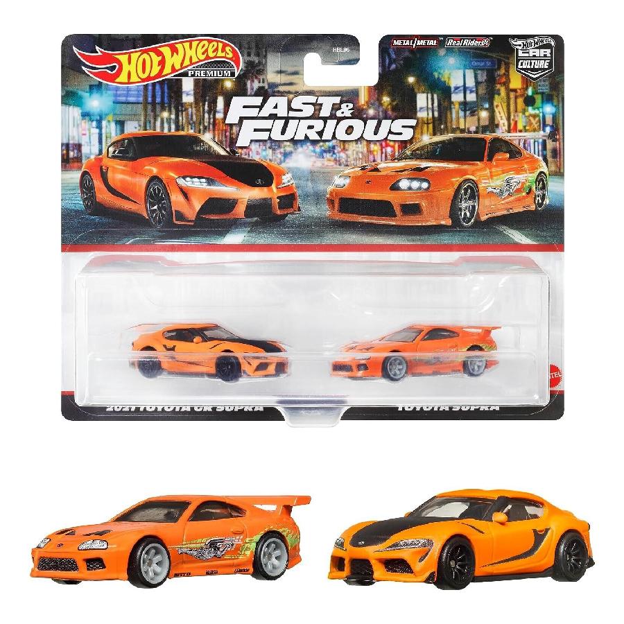 Đồ Chơi Bộ Đôi Siêu Xe remiums Fast &amp; Furious HOT WHEELS HKF54/HBL96