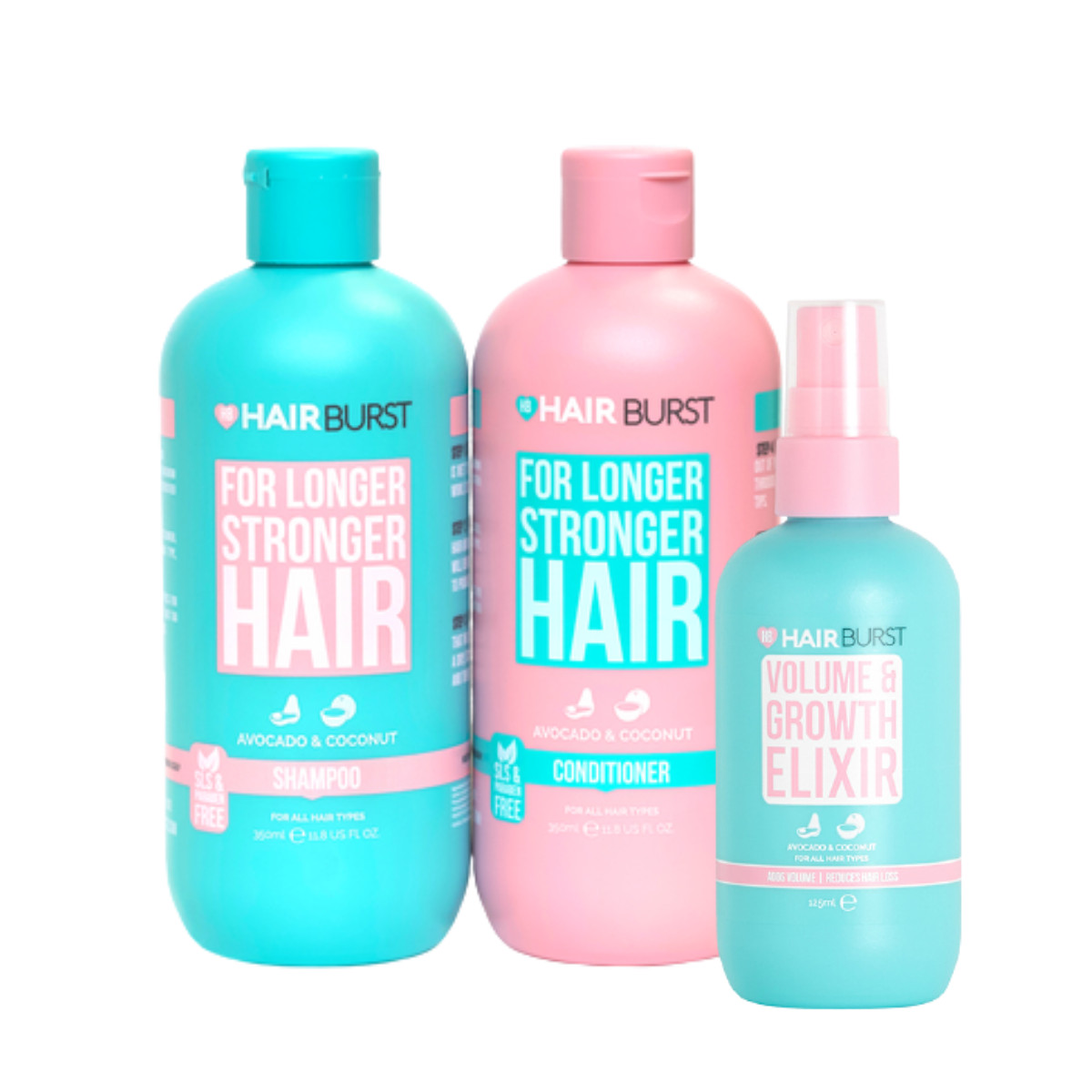 Combo Gội Xả + Xịt Dưỡng Chăm sóc Mọc Tóc Hairburst 700ml + 125ml