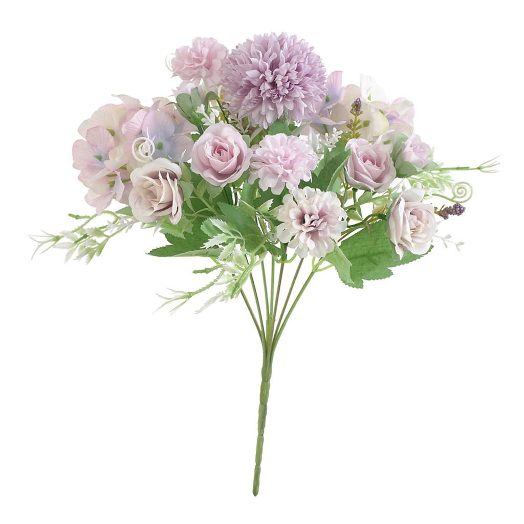 Artificial Rose Flower Bouquet Wedding Home Floral Decor