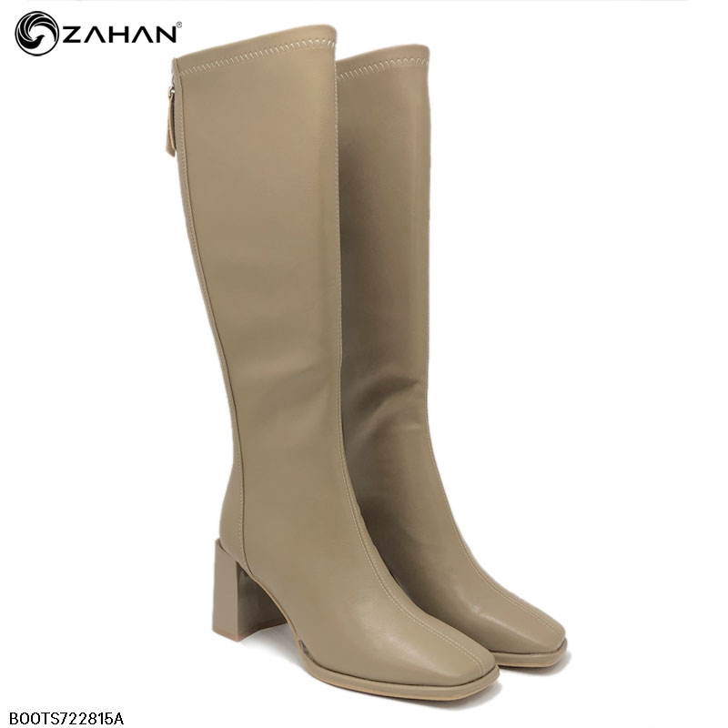 Boots nữ cao cổ, mũi vuông, 7cm BOOTS722815A