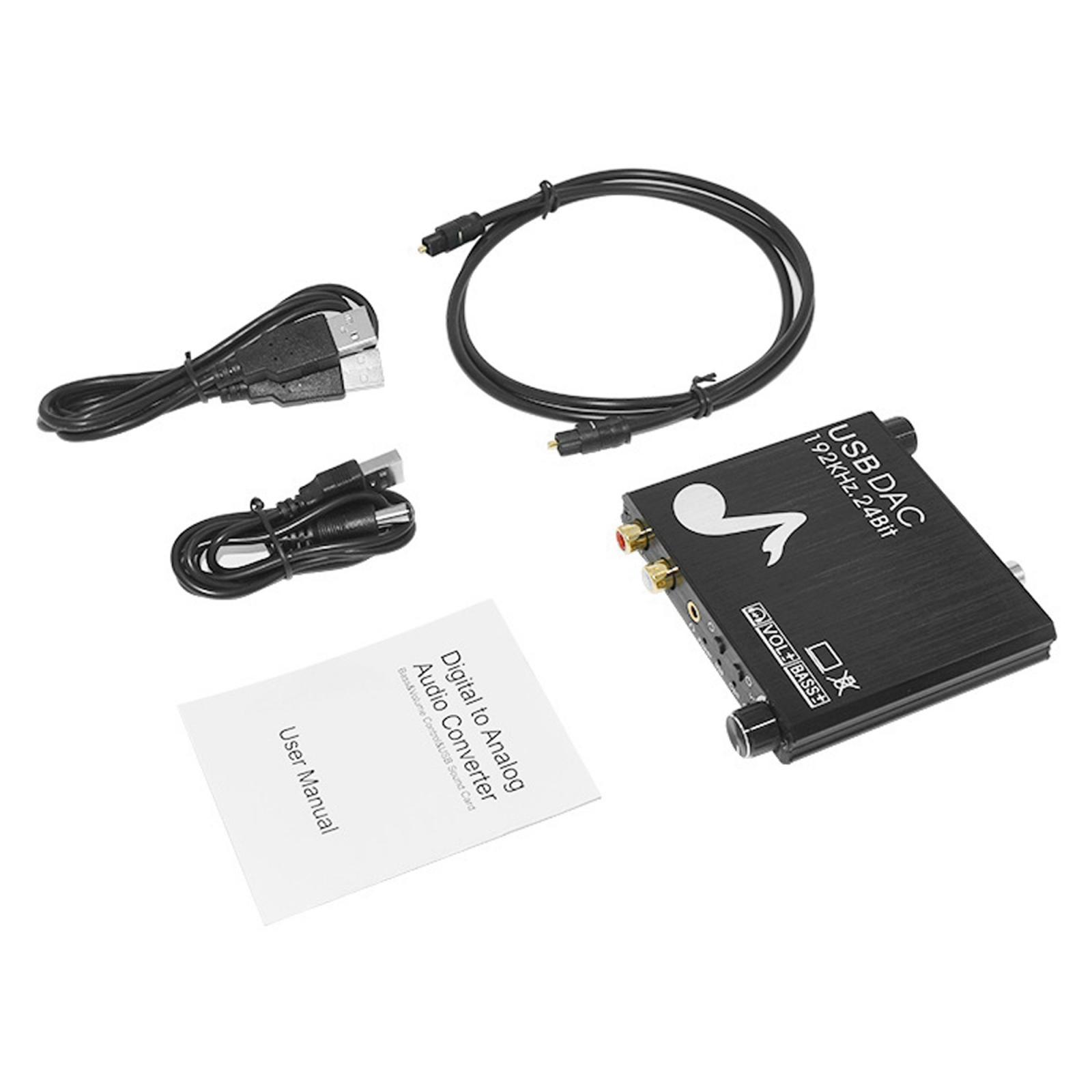 192KHz DAC Digital Coaxial SPDIF to Analog Converter Stereo for PS3 HDTV