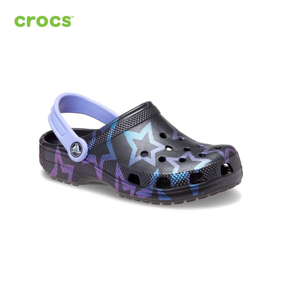 Giày lười trẻ em Crocs FW Classic Clog Kid Disco Dance Party Stars/Black - 208084-97Y
