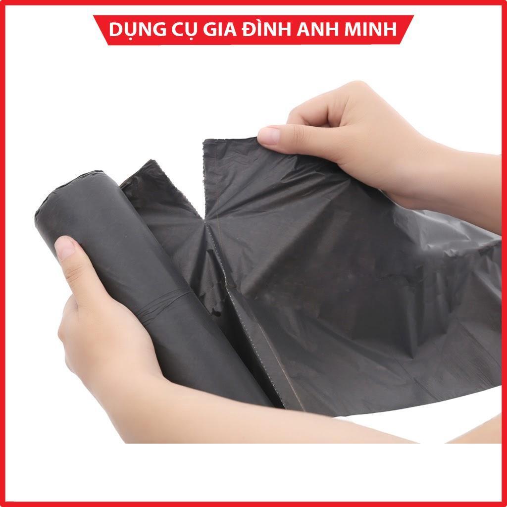 9 cuộn Túi đựng rác khách sạn, nhà hàng, Bao đựng rác trường học, văn phòng tiện lợi màu đen size đại 64x78