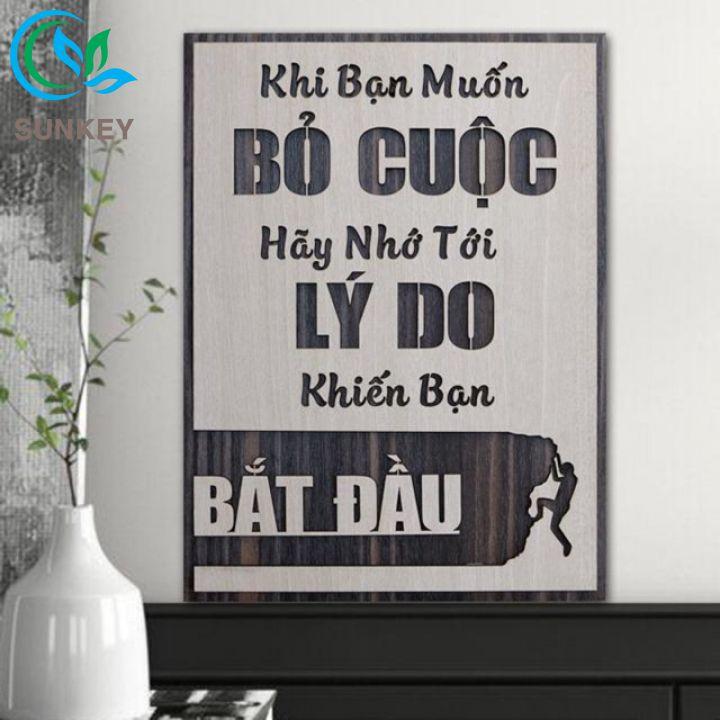 Tranh Treo Tường Trang Trí - Tranh Động Lực Slogan - Trang Trí Nhà Cửa, Văn Phòng Làm Việc, Tạo Động Lực