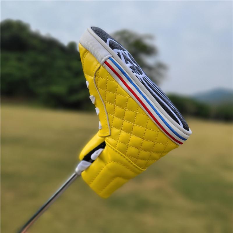 2021 GIÀY phong cách golf lưỡi dao gạt đầu bọc PU đầu câu lạc bộ golf bọc đầu 4 màu unisex Color: red