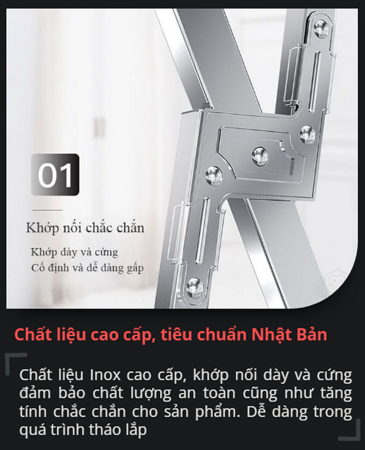 Giàn Phơi Quần Áo Nhật Bản Inox 304 Cao Cấp Không Gỉ - Home and Garden