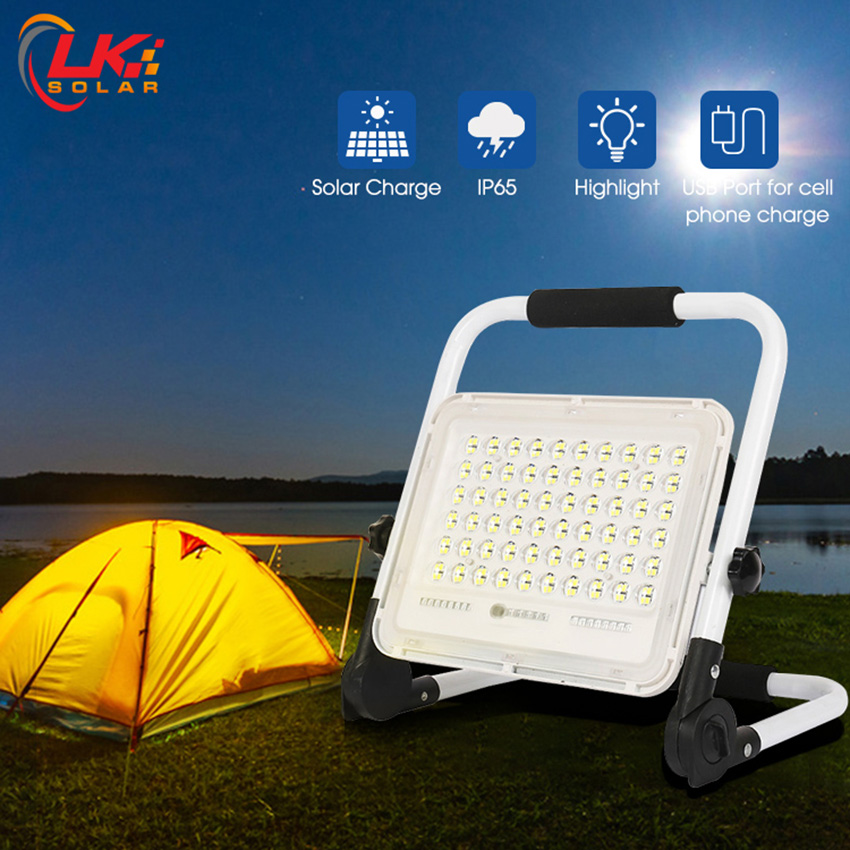 Đèn Xách Tay Năng Lượng Mặt Trời 200W CHÍNH HÃNG LK Solar SFL-77200 Có Cổng USB, Dễ dàng di chuyển, thích hợp cho các hoạt động ngoài trời, dã ngoại, du lịch