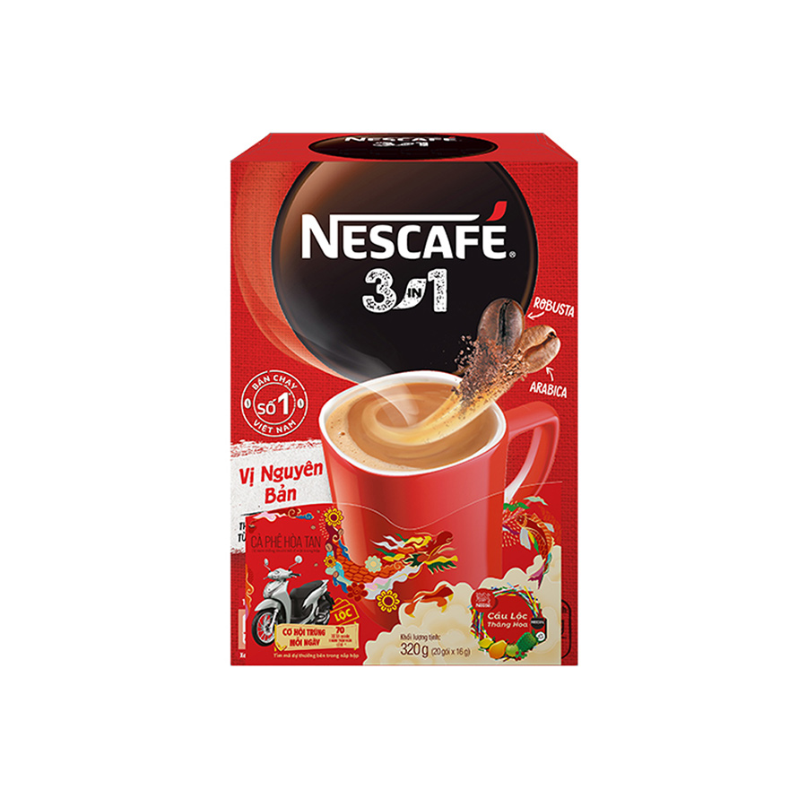 Nescafé 3in1 Vị Nguyên Bản (16g X 20 Gói)