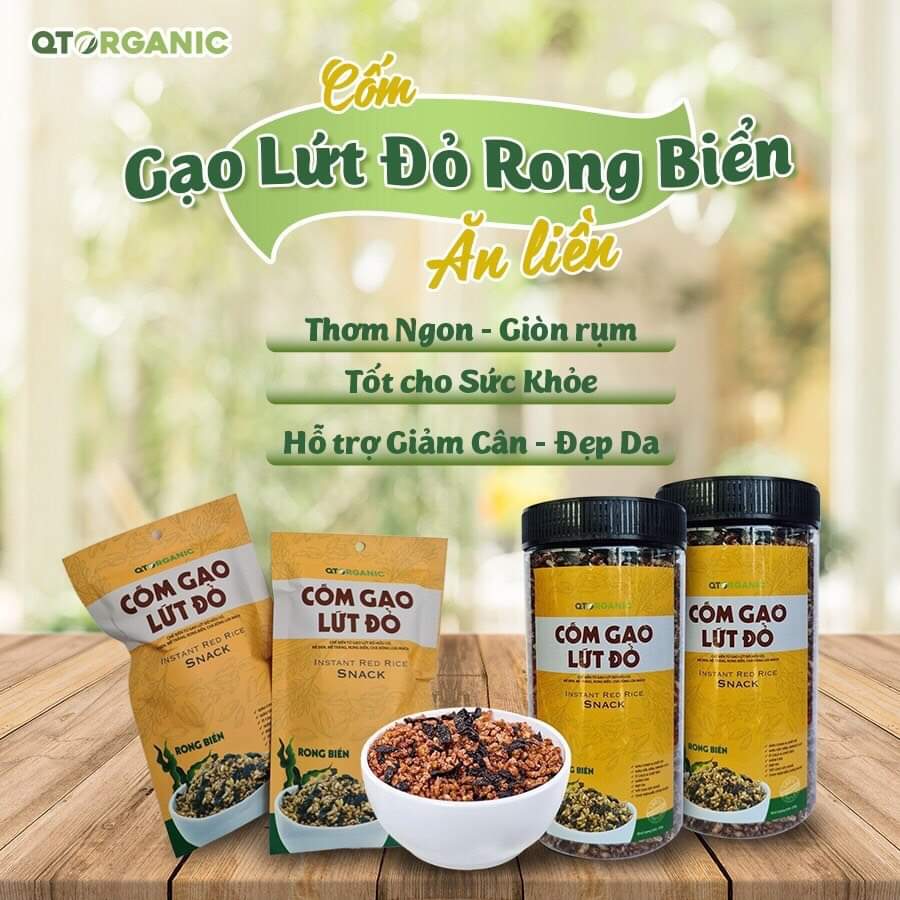 Cốm gạo lứt rong biển hữu cơ 50g