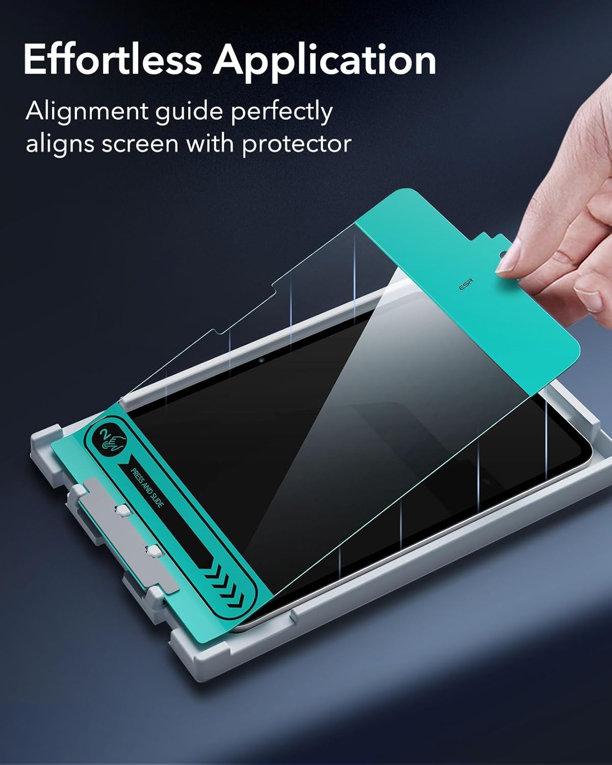 Miếng dán kính cường lực bảo vệ màn hình cho iPad Pro 11 inch / iPad Pro 13 inch 2024 ESR Tempered-Glass Screen Protector - Hàng Chính Hãng