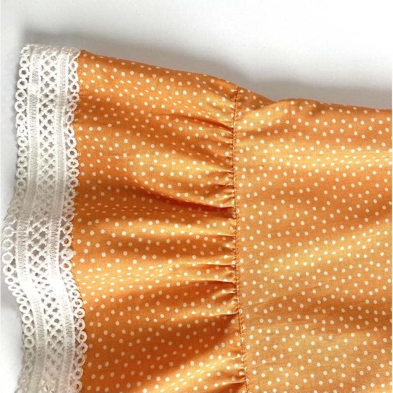 Đầm bé gái,váy trẻ em đuôi cá họa tiết chấm bi kate cotton size 0 đến 5 tuổi.