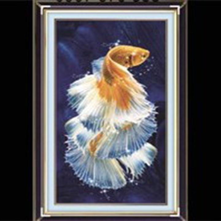 Tranh đá cá chép hóa rồng 88720 - kích thước: 50 * 83cm.