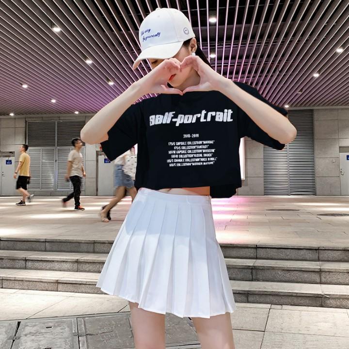 Áo croptop nữ GONESS cổ tròn vải cotton dáng suông, nhiều màu cực xinh cho nàng cá tính AP001