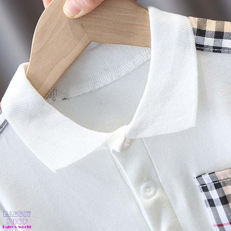 MH14 - Bộ quần áo thun Polo Cotton mềm mại, thoáng mát, cho bé từ 6 tháng - 7 tuổi