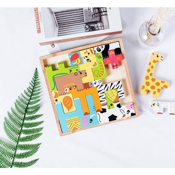 Trò chơi xếp hình Tetris hình động vật dễ thương cho bé từ 3-6 tuổi